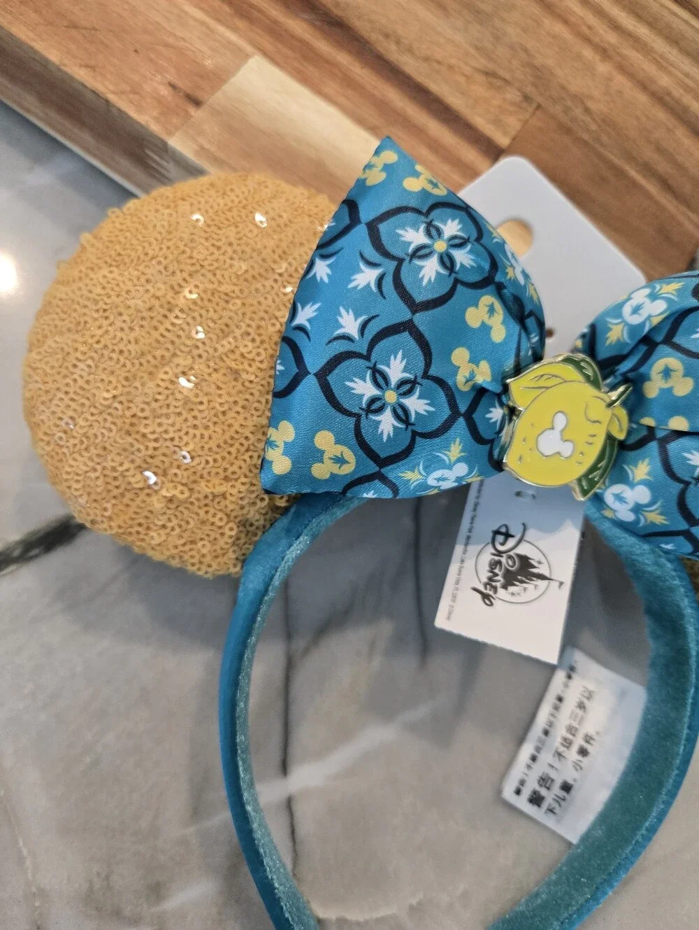 Disney Parks Epcot Italy Lemonciello Saluti Headband NWT